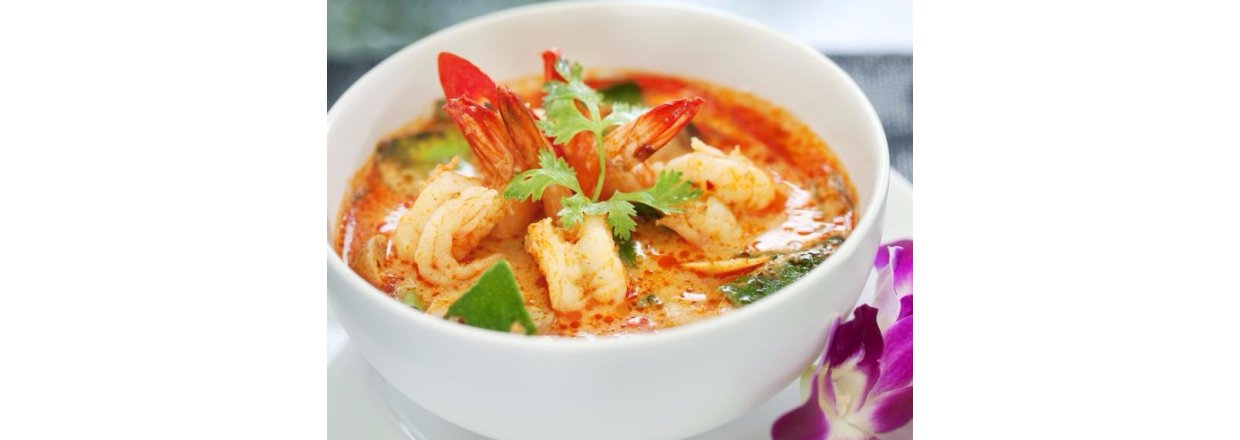 Tom Yum Koong ( Rejesuppe med krydderi )