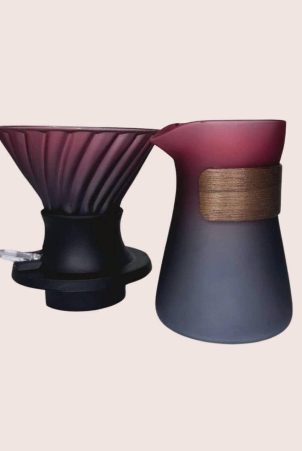 Glas kaffedrypper